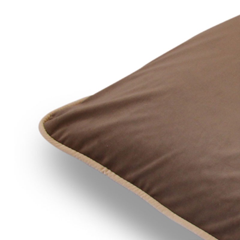 Housse nids de velours-taupe