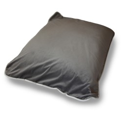 Pouf velour anthracite